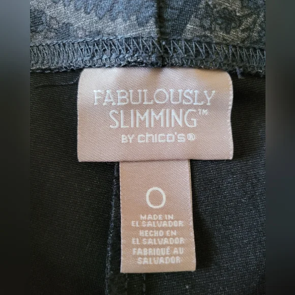 Chico's Fabulously Slimming Jeggings - Gray, Sz 0 - Like New - Picture 6 of 8